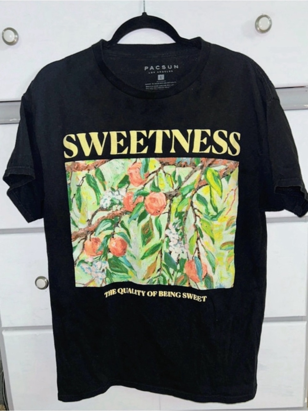 PacSun Sweetness Skater Y2K Black Graphic Tee